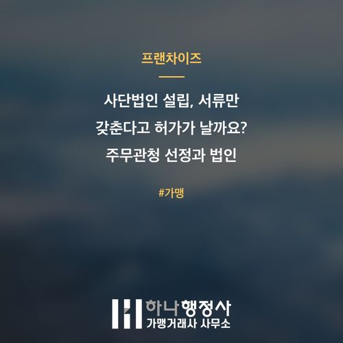 사단법인 설립, 서류만 갖춘다고 허가가 날까요? 주무관청 선정과 법인 설계 전략이 핵심입니 - 이미지 1