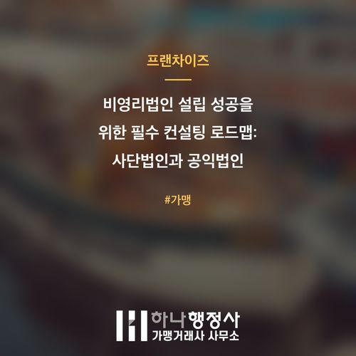 비영리법인 설립 성공을 위한 필수 컨설팅 로드맵: 사단법인과 공익법인 지정 전략 - 이미지 1