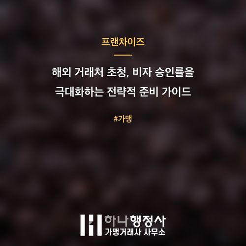 해외 거래처 초청, 비자 승인률을 극대화하는 전략적 준비 가이드 - 이미지 1