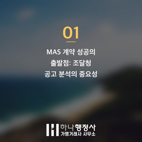 공공 조달 시장 진출, 성공적인 MAS 계약을 위한 공고 분석 및 직접생산 요건 완벽 가이드 공공 조달 시장 진출, 성공적인 MAS 계약을 위한 공고 분석 및 직접생산 요건 완벽 가이 - 이미지 2
