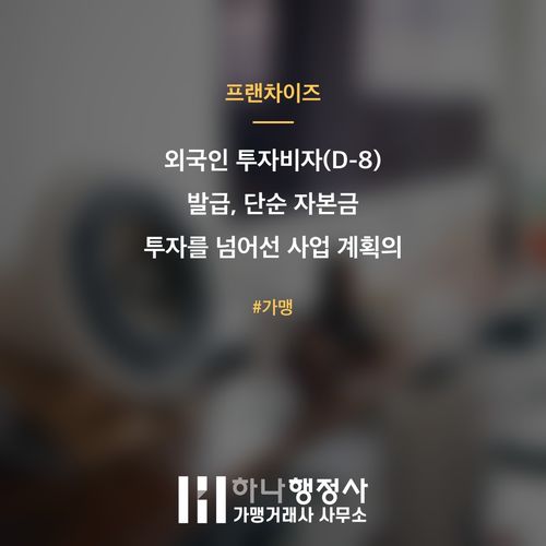 외국인 투자비자(D-8) 발급, 단순 자본금 투자를 넘어선 사업 계획의 중요성 - 이미지 1