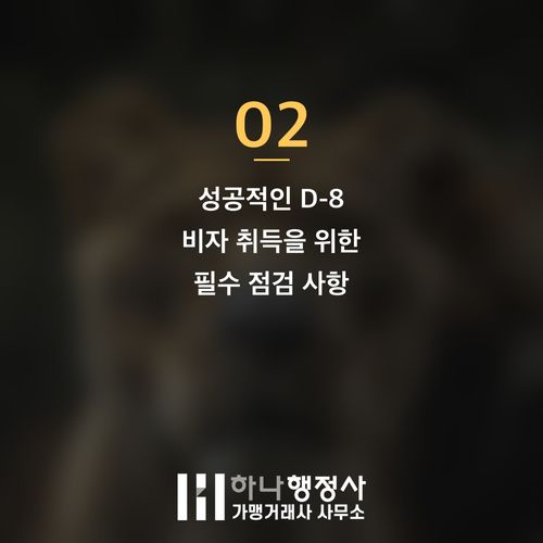 외국인 투자자를 위한 D-8 비자, 성공적인 취득을 위한 핵심 전략 가이드 - 이미지 3