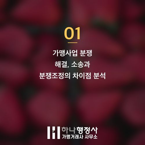 가맹사업 분쟁, 소송 대신 가맹사업 분쟁조정으로 전문적 해결 방안 모색 가맹사업 분쟁, 소송 대신 가맹사업 분쟁조정으로 전문적 해결 방안 모색 - 이미지 2