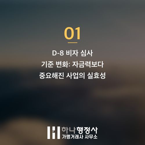 외국인 투자 비자(D-8), 단순히 자금만으로 승인받을 수 없을까? 출입국 심사관이 주목하 - 이미지 2