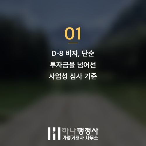 D-8 외국인 투자 비자, 성공적인 한국 사업 진출을 위한 전략적 가이드 - 이미지 2