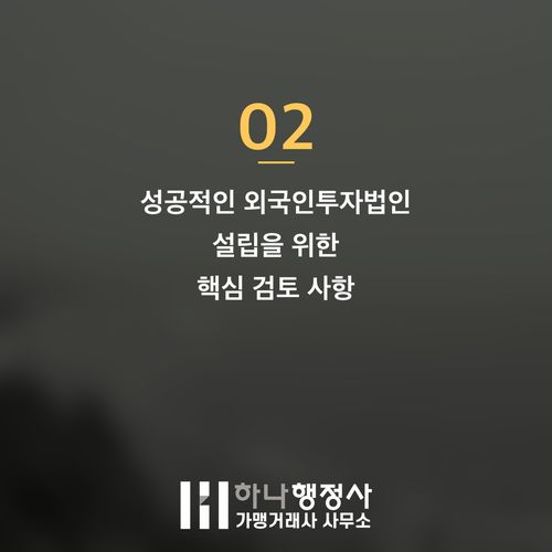 외국인투자법인 설립 및 D8 비자 발급, 성공적인 한국 정착을 위한 필수 전략 가이드 - 이미지 3