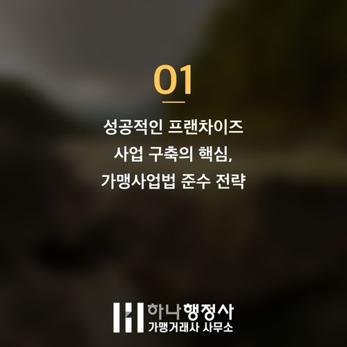 프랜차이즈 사업 성공을 위한 법적 리스크 관리 및 정보공개서 작성 전략 - 이미지 2