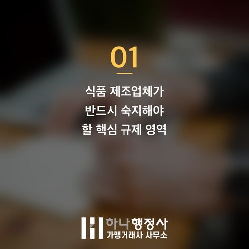 식품 제조업체 인허가, 실패 비용을 줄이는 완벽한 체크리스트와 전략적 접근 - 이미지 2