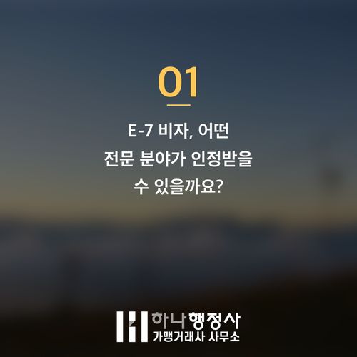 전문성을 갖춘 해외 인재를 위한 E-7 비자 취득의 모든 과정 가이드 - 이미지 2