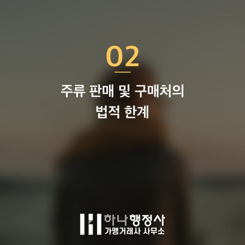 특정주류도매업 면허, 성공적인 주류 유통 사업을 위한 필수 법규 검토 가이드 - 이미지 3