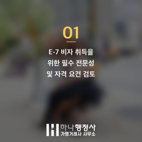 E-7 비자 취득의 핵심 가이드: 전문 인력 채용을 위한 완벽한 전략 수립 E-7 비자 취득의 핵심 가이드: 전문 인력 채용을 위한 완벽한 전략 수립 - 이미지 2