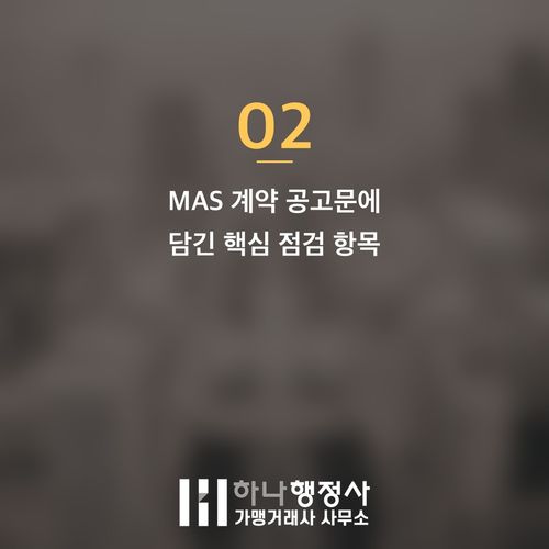 조달청 나라장터 MAS 계약 성공 전략: 공고문 분석을 통한 공공조달 시장 진입 가이드 조달청 나라장터 MAS 계약 성공 전략: 공고문 분석을 통한 공공조달 시장 진입 가이드 - 이미지 3