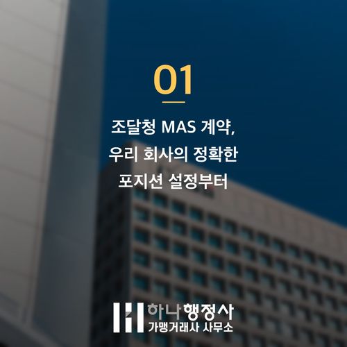 조달청 MAS 등록, 제조사와 유통사가 반드시 확인해야 할 3가지 핵심 요건 - 이미지 2